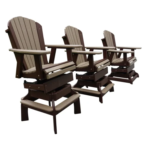 Adirondack Swivel Dining Chair with Spring - ADIRCS-SPR