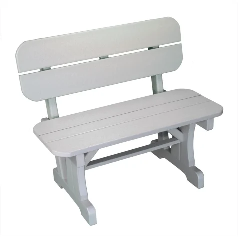 36" Straight Bench with Back - BWB1536