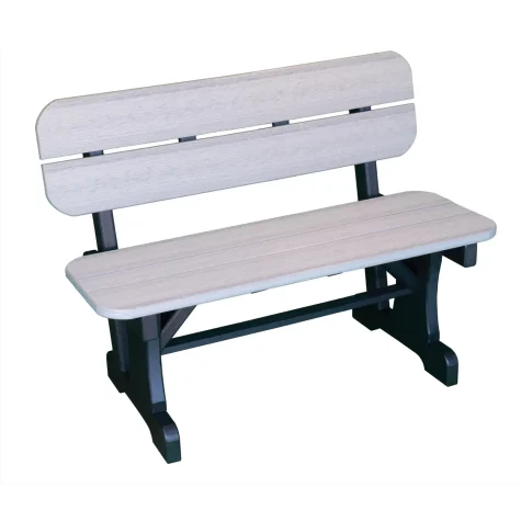 42" Straight Bench with Back - BWB1542