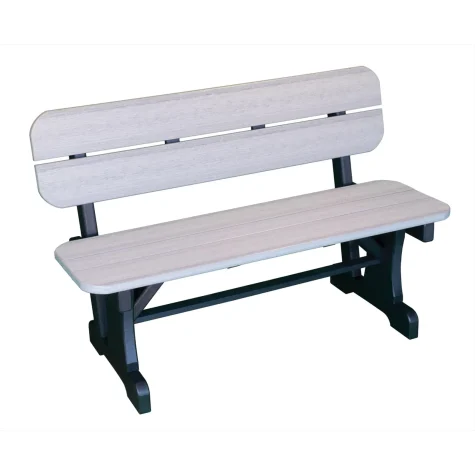 48" Straight Bench with Back - BWB1548