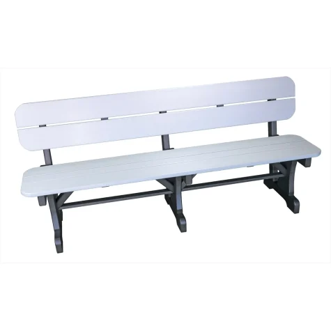 72" Straight Bench with Back - BWB1572