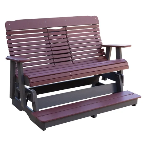 5' High Curve Counter Height Settee Glider - HCBGS6000CH