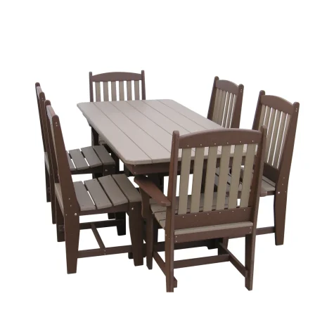 72" Rectangle Table (RHT3372) with 4-20" Side Chair (SC2000) and 2-Arm Chairs (SCWA2000)